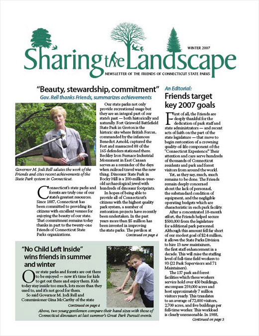 Sharing the Landscape newsletter
