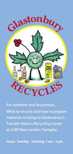 Glastonbury Recycles brochure cover